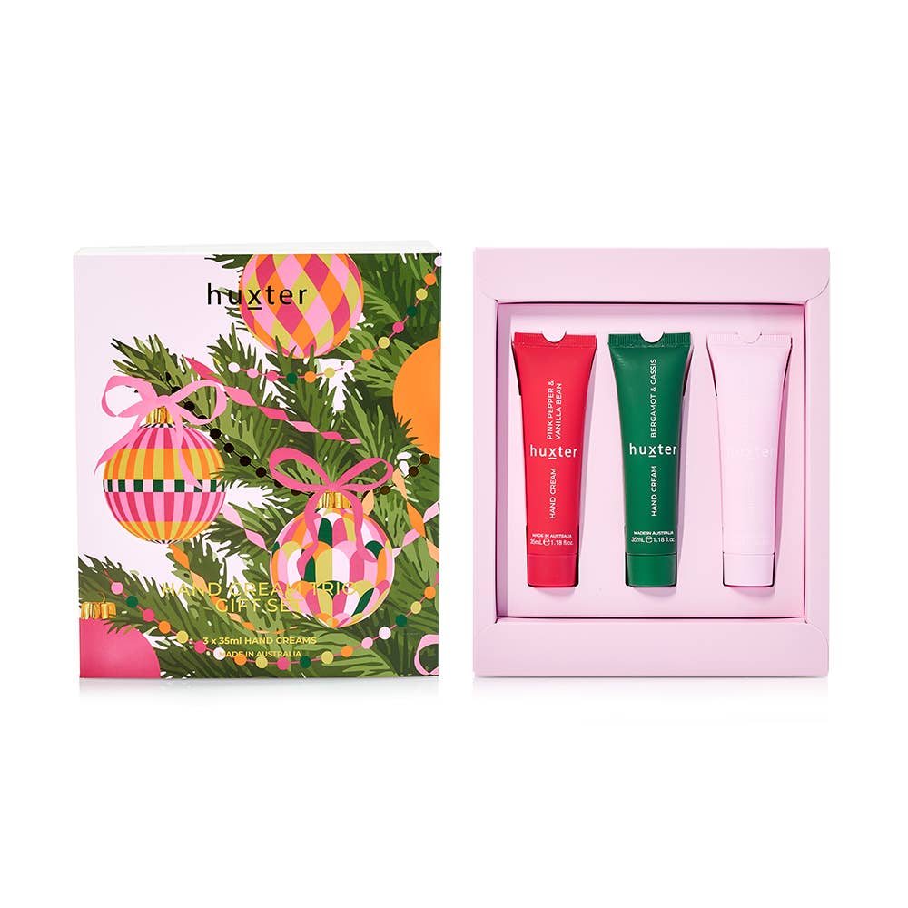 Hand Cream Trio Gift Set - Adorned Xmas - 3 x 35ml Hand Creams