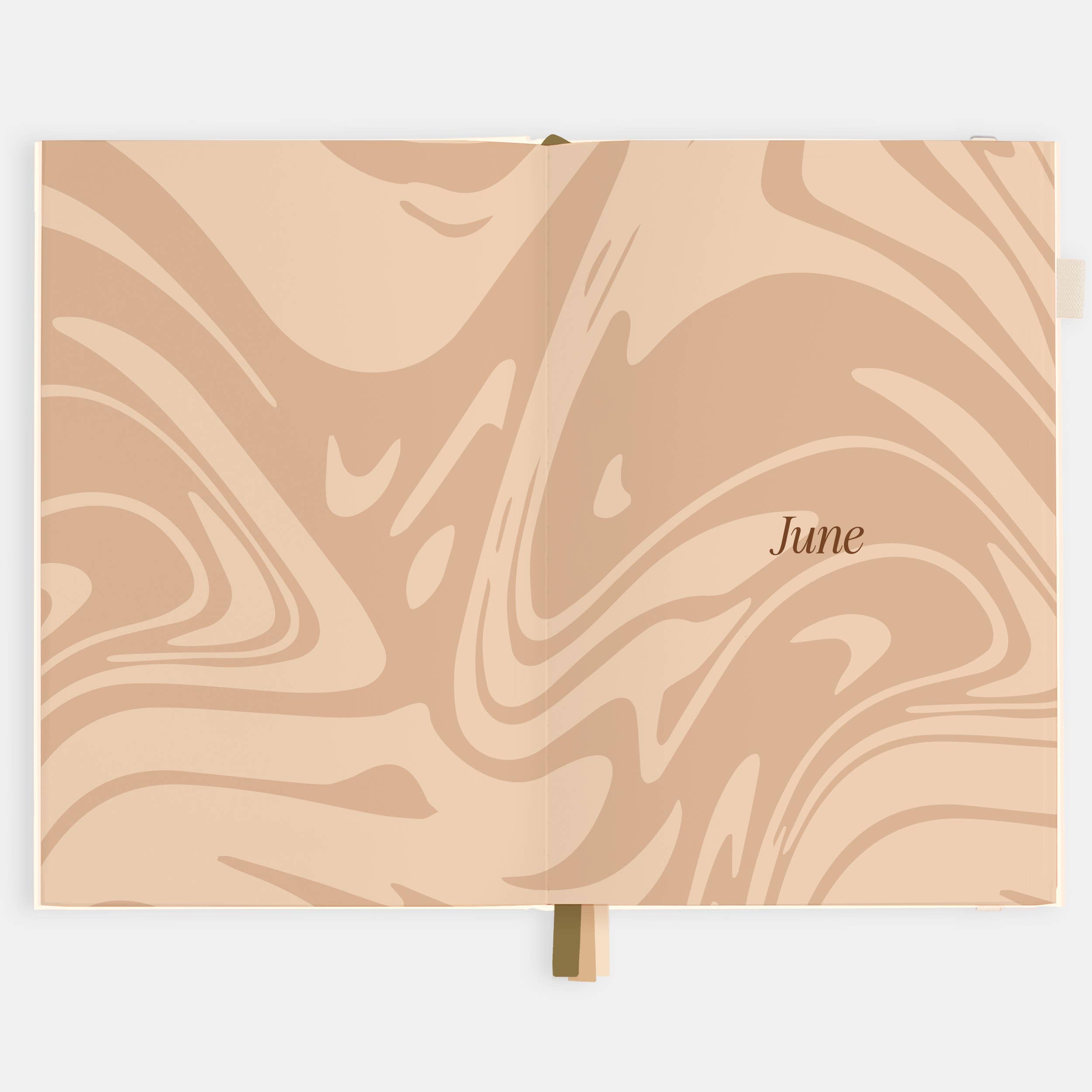 2026 Creme A5 Vertical Planner