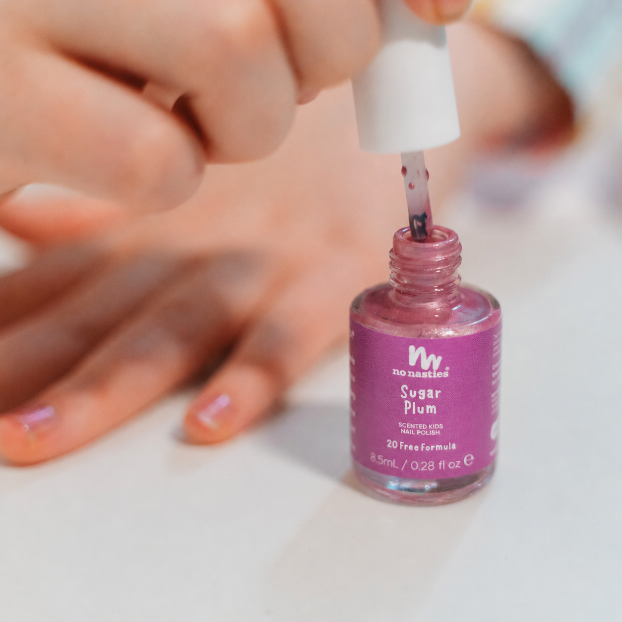 Water Based Scented Scratch Off Kids Nail Polish - Sugar Plum