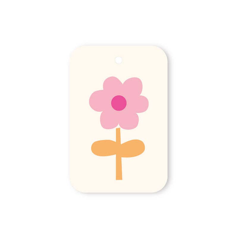 PINK FLOWER TAG