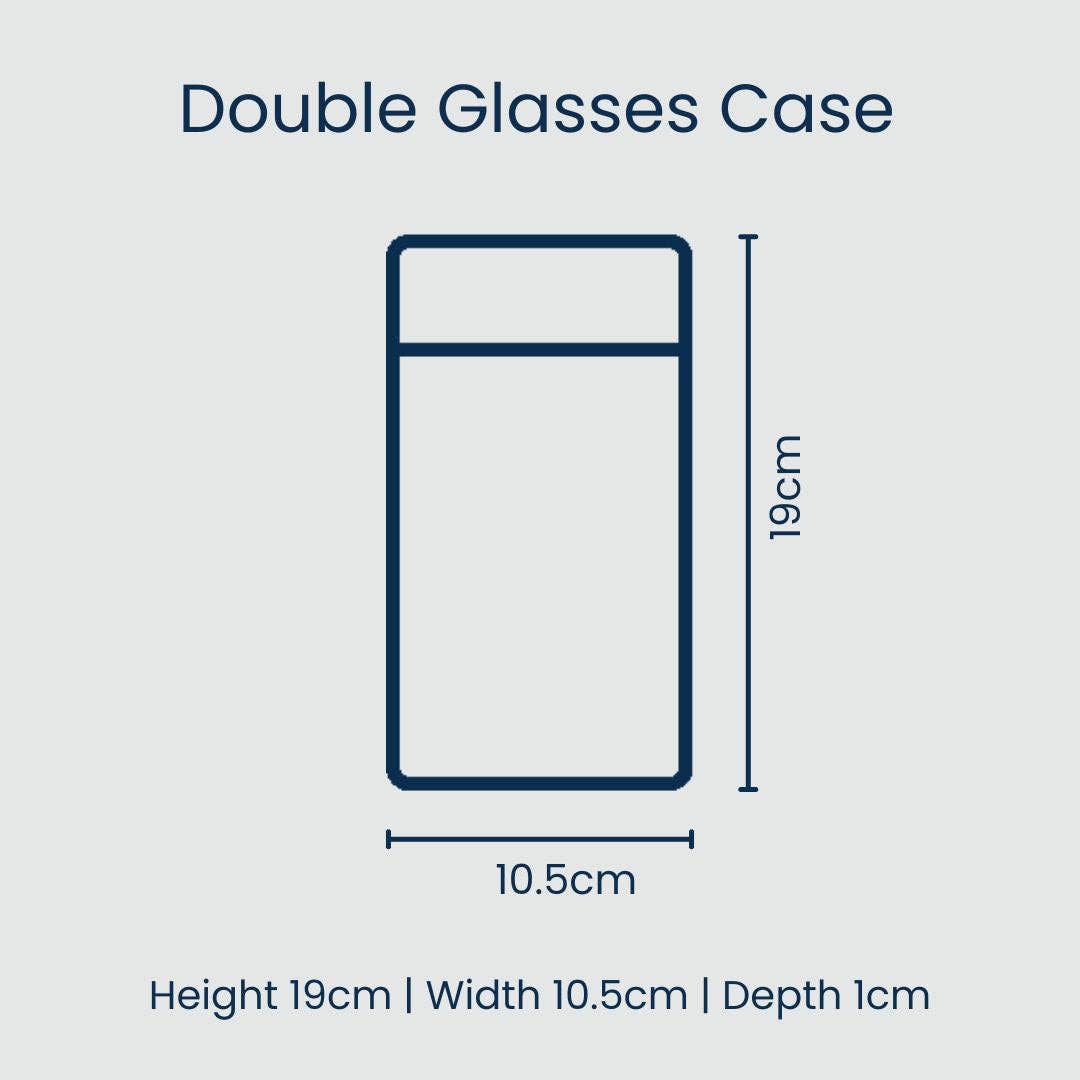 Double Glasses Case – Toile