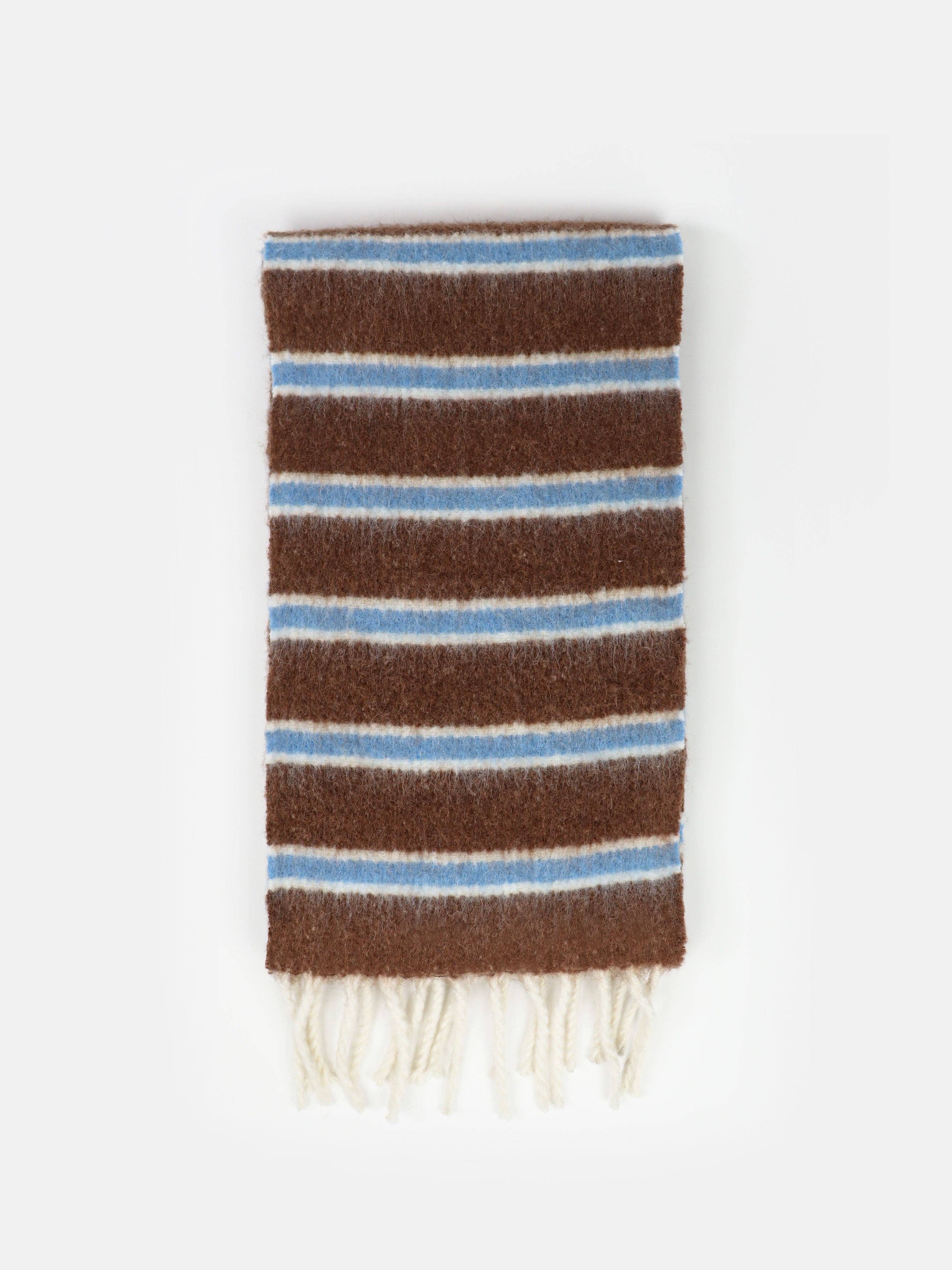 Basset Stripe Fluffy Scarf
