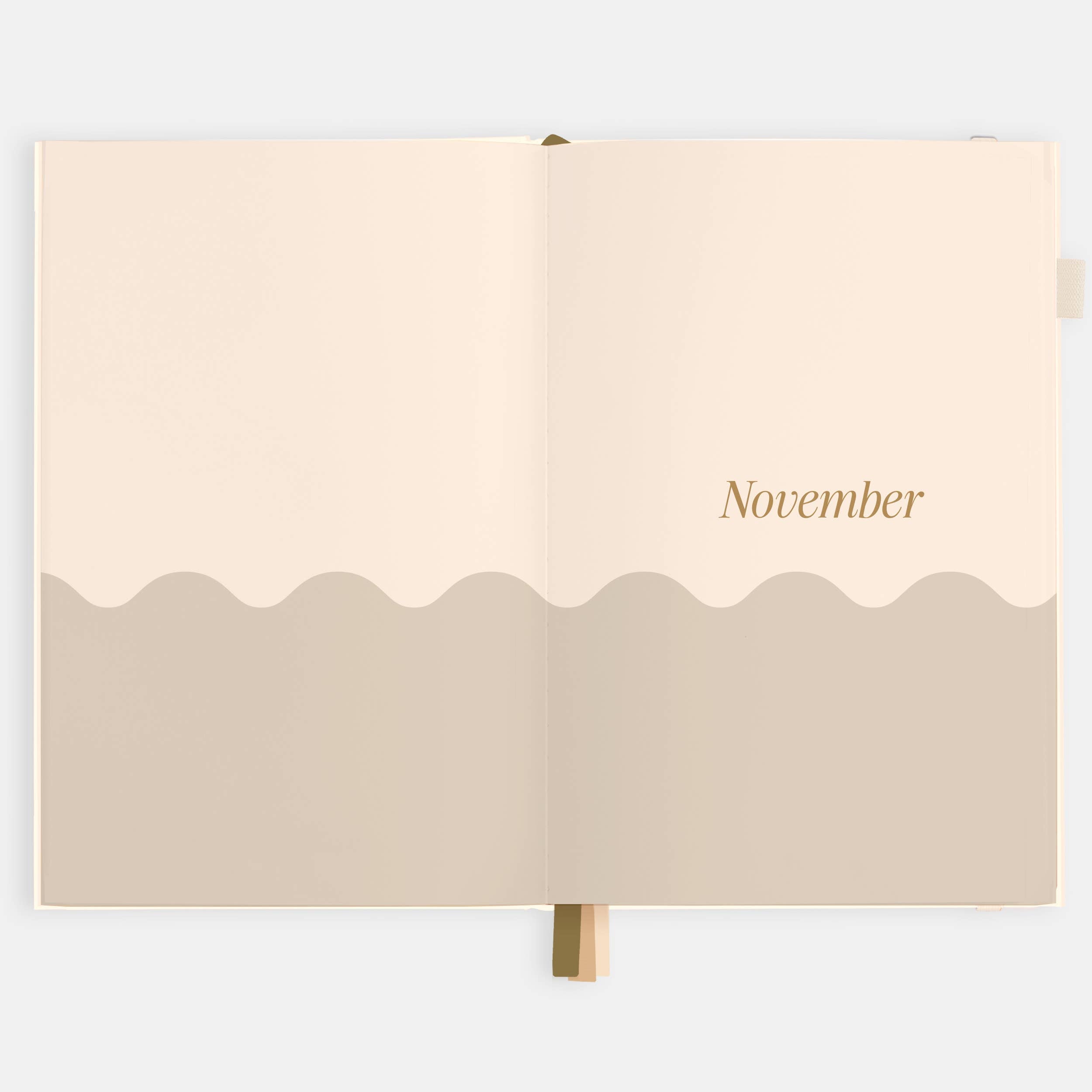 2026 Creme A5 Vertical Planner