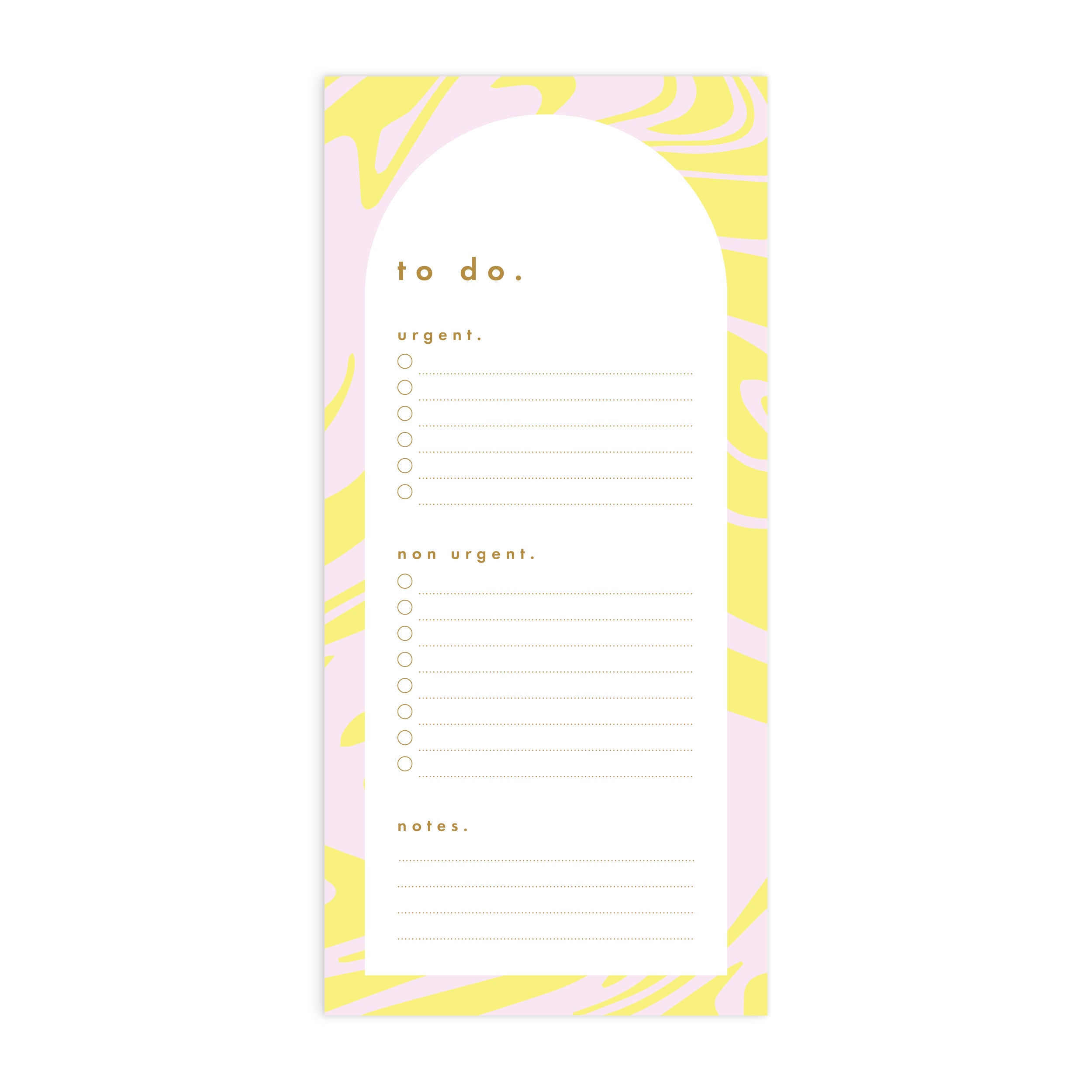 Acid Wash DL To Do List Magnet Notepad