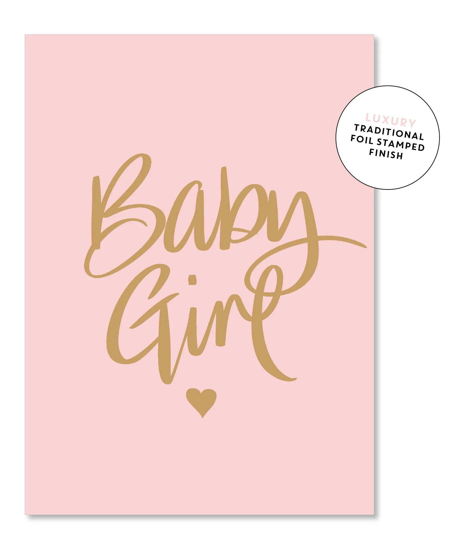 Large card - baby pink